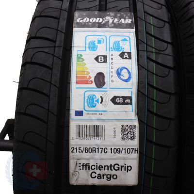 2. 4 x GOODYEAR 215/60 R17C 109/107H EfficientGrip Cargo Sommerreifen 2020 WIE NEU VOLL