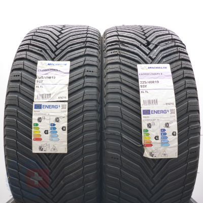 225 40 19 2x MICHELIN 225/40 R19 93Y XL CrossClimate 2 Ganzjahresreifen 2021/23 Ungebraucht   