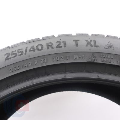 3. 255 40 21 1x CONTINENTAL 255/40 R21 102T XL WinterContact TS 870 P Winterreifen 2024 8,8mm  WIE NEU 
