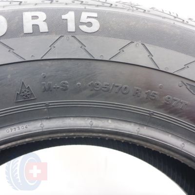 7. 195 70 15 4x CONTINENTAL 195/70 R15 97T VancoWinter 2 Reinforced Winterreifen 2022 Ungebraucht  