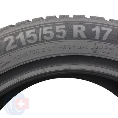 6. 215 55 17 4x SEMPERIT 215/55 R17 98V XL Speed-Grip 5 Winterreifen WIE NEU 2024 7-8mm
