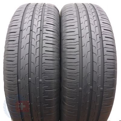 2 x CONTINENTAL 185/65 R15 88H EcoContact 6 Sommerreifen 2022 5.8mm