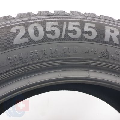 7. 205 55 16 2x SEMPERIT 205/55 R16  91H Speed-Grip 5 Winterreifen 2025 8,8-8,2mm WIE NEU 