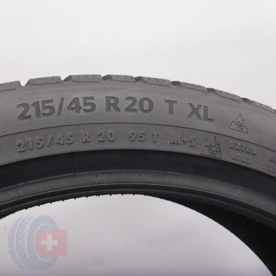 5. 215 45 20 2x CONTINENTAL 215/45 R20 95T XL WinterContact TS 870 P Winterreifen 2023 8,2mm WIE NEU 