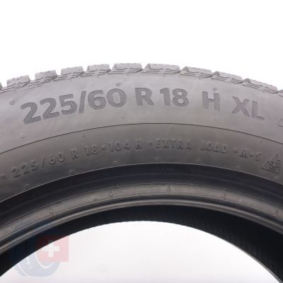 6. 225 60 18 4x CONTINENTAL 225/60 R18 104H XL WinterContact Ts860S RunFlat Winterreifen 2023, 2024 6-6,5mm
