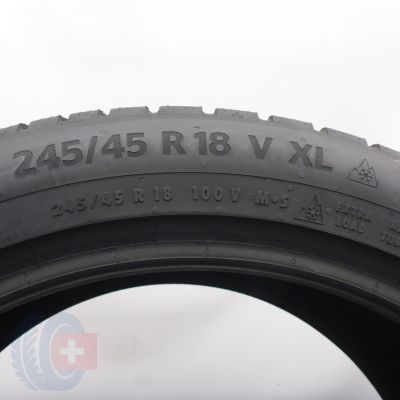 7. 245 45 18 4x CONTINENTAL 245/45 R18 100V WinterContact TS 870 P Winterreifen 2023  7,8-7,2-6,8mm 
