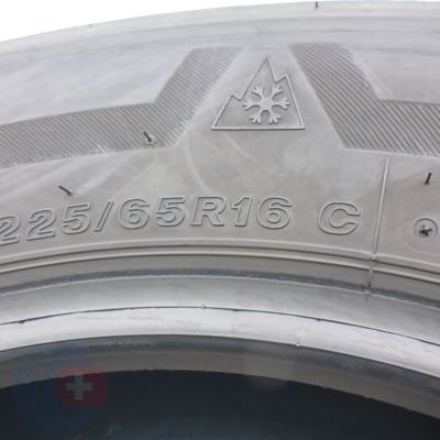 5. 225 65 16C 2x BRIDGESTONE 225/65 R16C 112/110R Blizzak W810 Winterreifen 2020 9-9,8mm