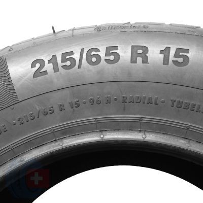 4. 2 x CONTINENTAL 215/65 R15 96H ContiPremiumContact 5 Sommerreifen 2016 VOLL UNGEBRAUCHT 