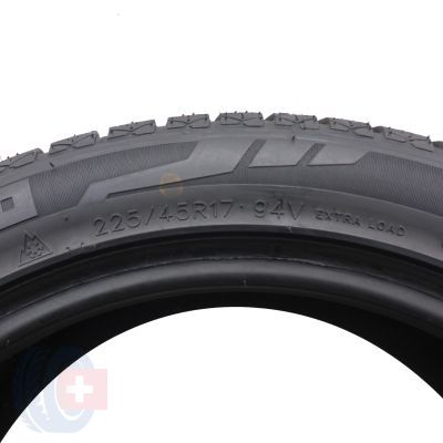 6. 225 45 17 4x MOMO 225/45 R17 94V XL North Pole W-2 Winterreifen 2020 7,8mm Wie Neu