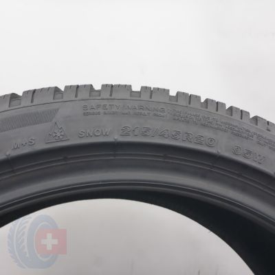8.  215 45 20 4x BRIDGESTONE 215/45 R20 95W XL Blizzak 6 Winterreifen 2025 7,8 i 7,5mm WIE NEU 