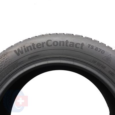 7. 205 55 16 2x CONTINENTAL 205/55 R16 91H WinterContact TS870 Winterreifen 2022 6,3-6,8mm