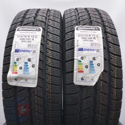 215 70 15C 2x CONTINENTAL 215/70 R15C 109/107R VanContact Winter Winterreifen 2022 VOLL