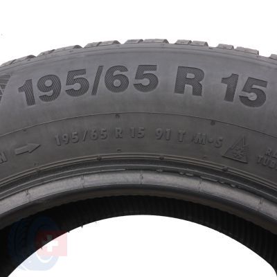 5. 195 65 15 2x CONTINENTAL 195/65 R15 91T ContiWinterContact TS850 Winterreifen 2021 6-6,3mm