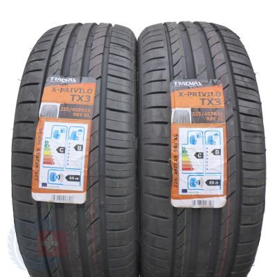 4. 225 45 19 4x TRACMAX 225/45 R19 96Y XL X-privilo TX3 Sommerreifen 2020 VOLL Wie Neu