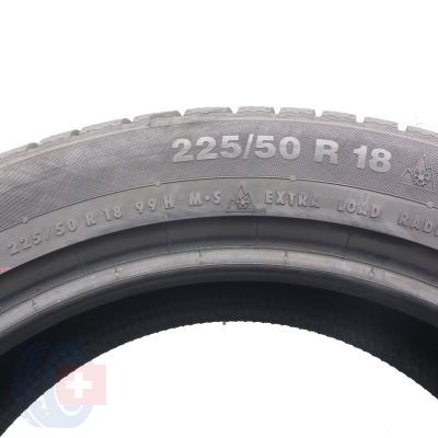 5. 225 50 18 2x CONTINENTAL 225/50 R18 99H XL ContiWinterContact TS830P AO Winterreifen 2022 7-8mm