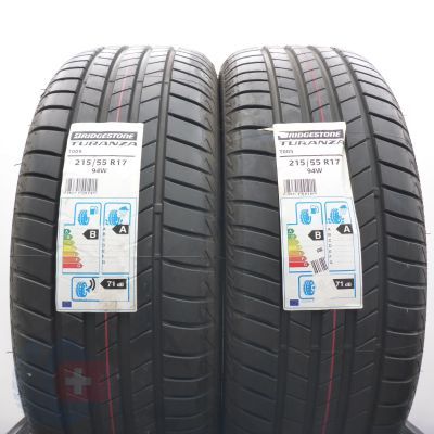 215 55 17 2x BRIDGESTONE 215/55 R17 94W Turanza T005 Sommerreifen 2021 Ungebraucht  