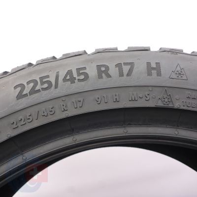 6. 225 45 17 2x CONTINENTAL 225/45 R17 91H WinterContact TS 870 Winterreifen 2023 7,5-7mm
