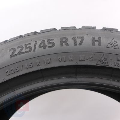 3. 225 45 17 1x CONTINENTAL 225/45 R17 91H WinterContact TS870 Winterreifen 2023 WIE NEU 8,2mm