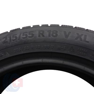 5. 215 55 18 2x CONTINENTAL 215/55 R18 99V XL WinterContact TS870P Winterreifen 8,5mm 2022