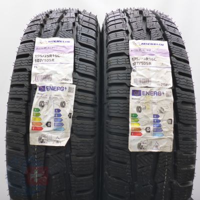 5. 195 75 16C 4x MICHELIN 195/75 R16C 107/105R Agilis Alpin Winterreifen 2022 Ungebraucht  