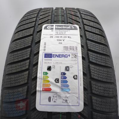 265 40 20 1x CONTINENTAL 265/40 R20 104V XL WinterContact TS 870 P Winterreifen 2024 VOLL WIE NEU 