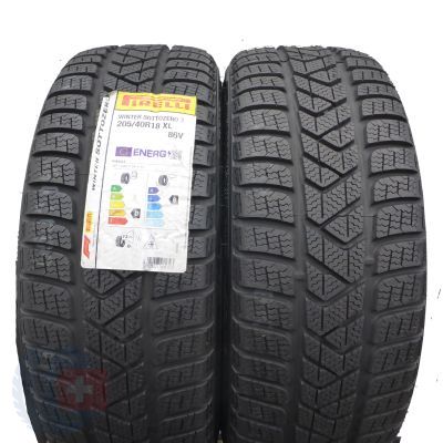 205 40 18 2x PIRELLI 205/40 R18 86V XL Winter Sottozero 3 Winterreifen 2021 VOLL WIE NEU 