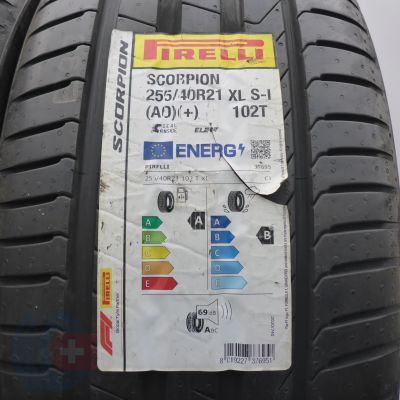 2. 255 40 21 2x PIRELLI 255/40 R21 102T XL Scorpion AO Seal + Elect Sommerreifen 2021 WIE NEU VOLL
