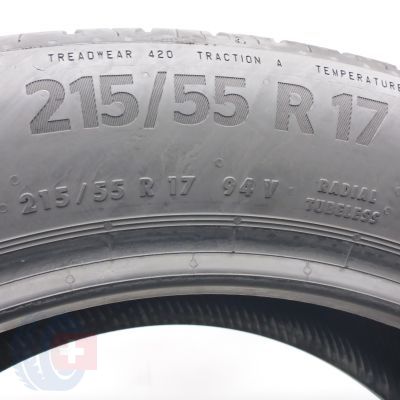 7. 215 55 17 2x CONTINENTAL 215/55 R17 94V EcoContact 6 SEAL Sommerreifen 2025 6,5mm