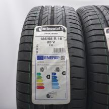 2. 185 55 16 4x CONTINENTAL 185/55 R16 83V UltraContact Sommerreifen 2022 VOLL