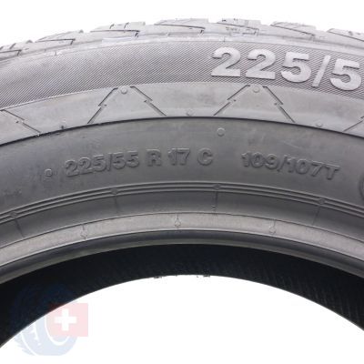 6. 225 55 17C 2x CONTINENTAL 225/55 R17C 109/107T VancoWinter 2 Winterreifen 2019 WIE NEU VOLL