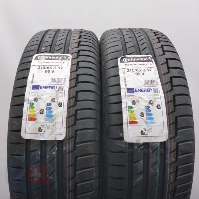 215 65 17 2x CONTINENTAL 215/65 R17 99V PremiumContact6 Sommerreifen 2021 WIE NEU VOLL