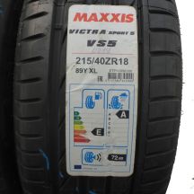 2. 2 x MAXXIS 215/40 ZR18 89Y XL Victra Sport 5 VS5 Sommerreifen  2019 VOLL WIE NEU