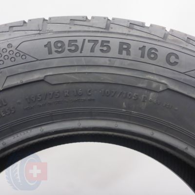 5. 195 75 16C 1x CONTINENTAL107/105R ContiVanContact 100 Sommerreifen 2019 VOLL 