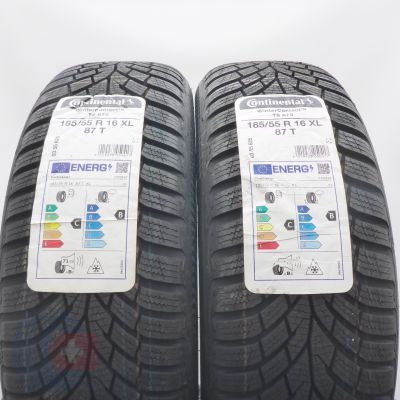 3. 185 55 16 4x CONTINENTAL 185/55 R16 87T XL WinterContact TS 870 Winterreifen 2022 VOLL
