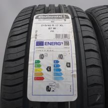 2. 215 40 17 2x CONTINENTAL 215/40 R17 87W XL ContiPremiumContact 2 A0 Sommerreifen 2024VOLL WIE NEU 