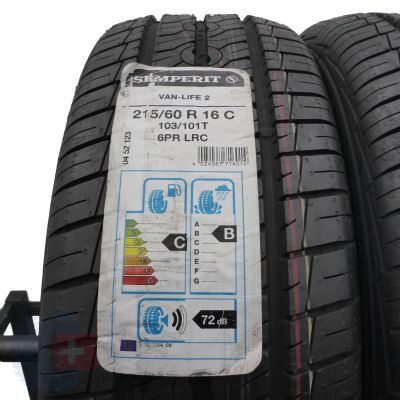 2. 215 60 R16C 2x SEMPERIT 215/60 R16C 103/101T Van-Life 2 Sommerreifen 2020 WIE NEU VOLL