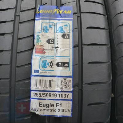 4. 255 50 19 2x GOODYEAR 255/50 R19 103Y Eagle F1 Asymmetric 2 SUV Sommerreifen 2017, 2018 WIE NEU VOLL