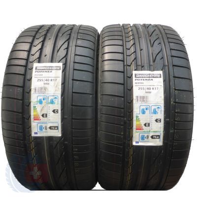 255 40 17 2x BRIDGESTONE 255/40 R17 94W Potenza RE050A MO Sommerreifen 2017 VOLL Wie Neu