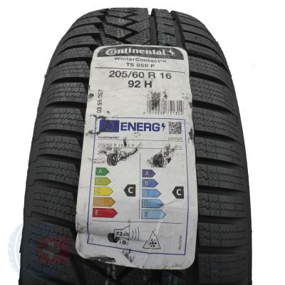205 60 16 1x CONTINENTAL 205/60 R16 92H WinterContact Ts850 P Winterreifen 2021 VOLL WIE NEU