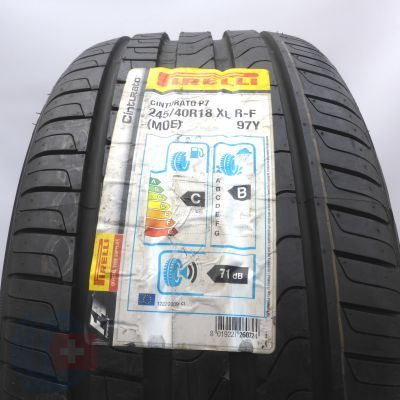245 40 18 1x PIRELLI  245/40 R18 97Y XL Cinturato P7 RFT M0E Sommerreifen 2018 VOLL WIE NEU 