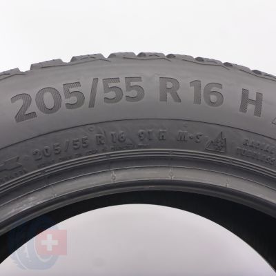 5. 205 55 16 2x CONTINENTAL 205/55 R16 91H WinterContact TS870 2021 Winterreifen 6-7,2mm