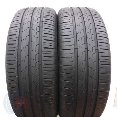  2 x CONTINENTAL 185/55 R15 86H XL EcoContact 6 Sommerreifen 2019 5.8-6mm