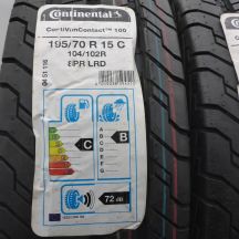 2. 195 70 15C 4x CONTINENTAL 195/70 R15C 104/102R ContiVanContact 100 Sommerreifen 2021, 2022