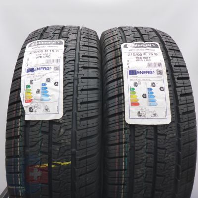 215 65 15C 2x CONTINENTAL 215/65 R15C 104/102T VanContact 4Season Ganzjahresreifen 2022 VOLL 215 65 15C 2x CONTINENTAL 215/65 R15C 104/102T VanContact 4Season Ganzjahresreifen 2022 VOLL