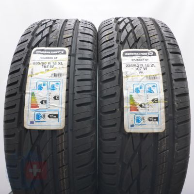 3. 235 60 18 4x GENERAL 235/60 R18 107W XL Grabber GT Sommerreifen 2018  Ungebraucht  