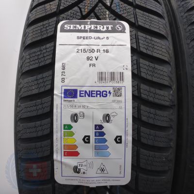 2. 215 50 R18 4x SEMPERIT 215/50 R18 92V Speed-Grip 5 Winterreifen 2025 VOLL WIE NEU 
