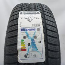 215 45 18 1x CONTINENTAL 215/45 R18 93V XL WinterContact Ts870P Winterreifen 2023 VOLL