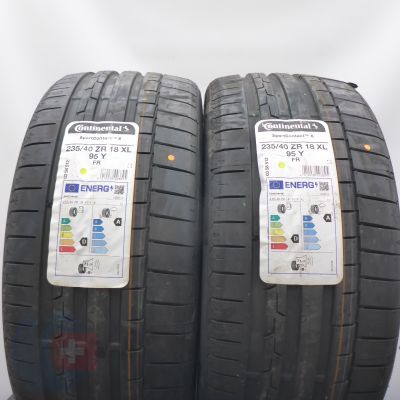 3. 235 40 18 4x CONTINENTAL 235/40 ZR18 95Y XL SportContact 6 Sommerreifen 2022 Ungebraucht   