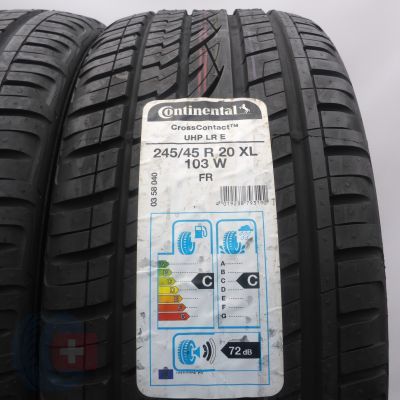 2. 245 45 20 4x CONTINENTAL 245/45 R20 103W XL CrossContact M+S Sommerreifen 2020 VOLL WIE NEU