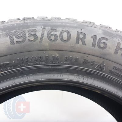 7.  195 60 16 4x CONTINENTAL 195/60 R16 89H WinterContact TS 870 Winterreifen 2023 VOLL WIE NEU 